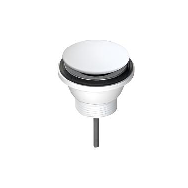 Washbasin stopper click-clack L.B.Plast matte white