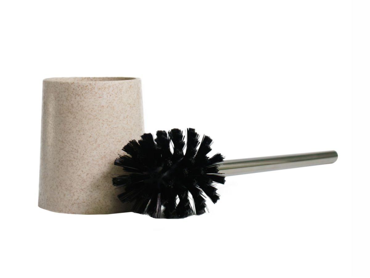 Toilet brush with holder PureLine sand/black
