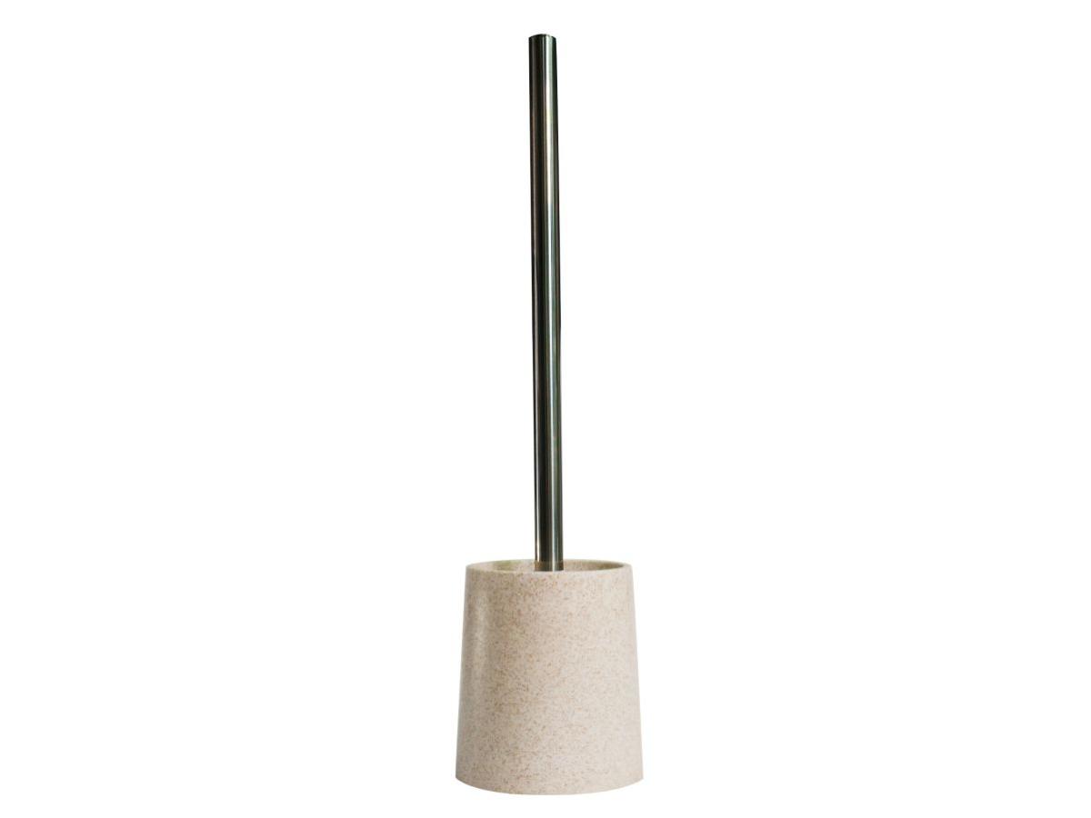 Toilet brush with holder PureLine sand/white