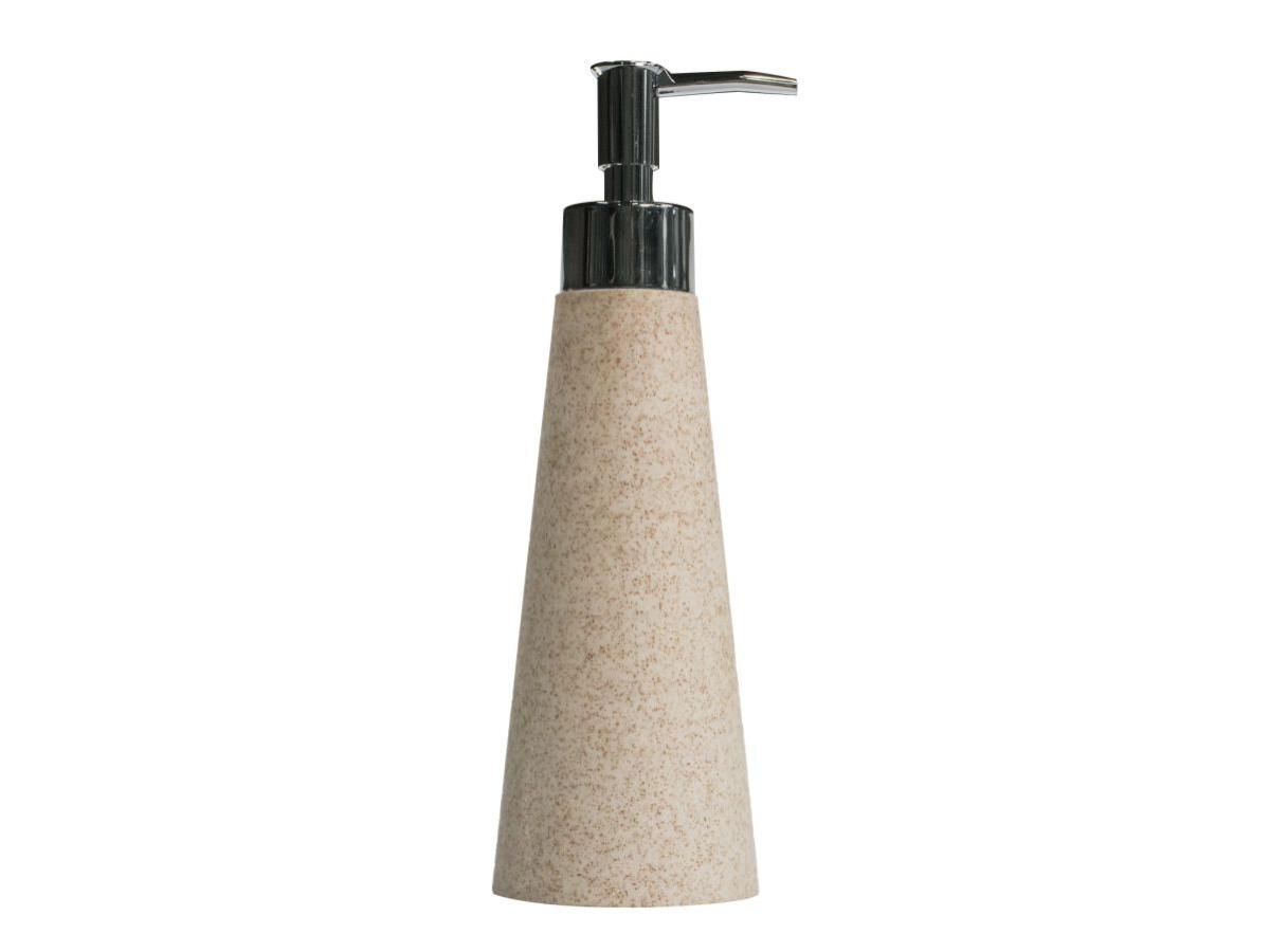 Dispenser for liquid soap PureLine sand/chrome