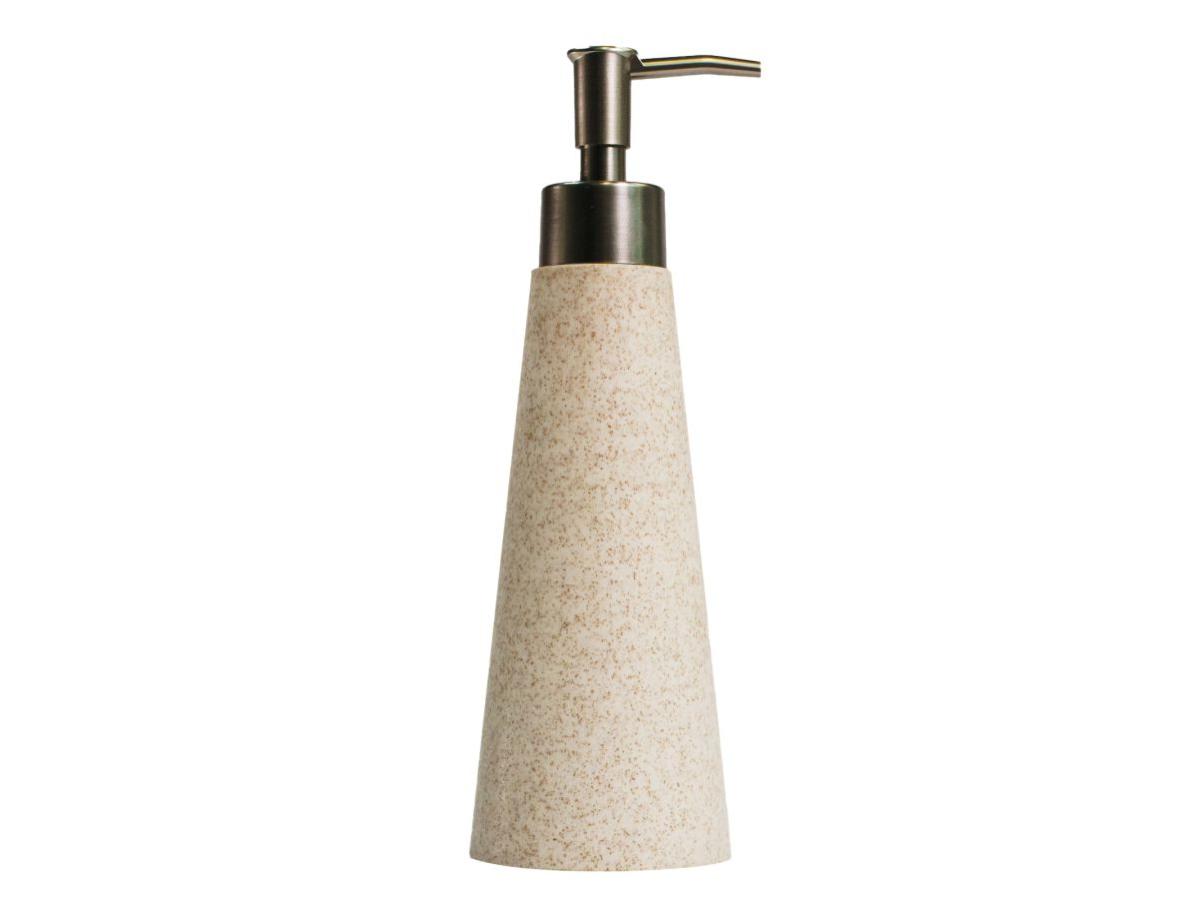 Dispenser for liquid soap PureLine sand/nickel