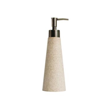 Dispenser for liquid soap PureLine sand/nickel