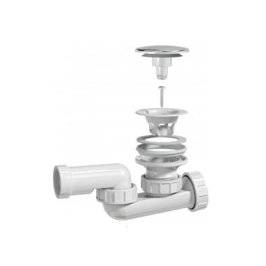 Siphon for bathtube, d52/ d32 mm
