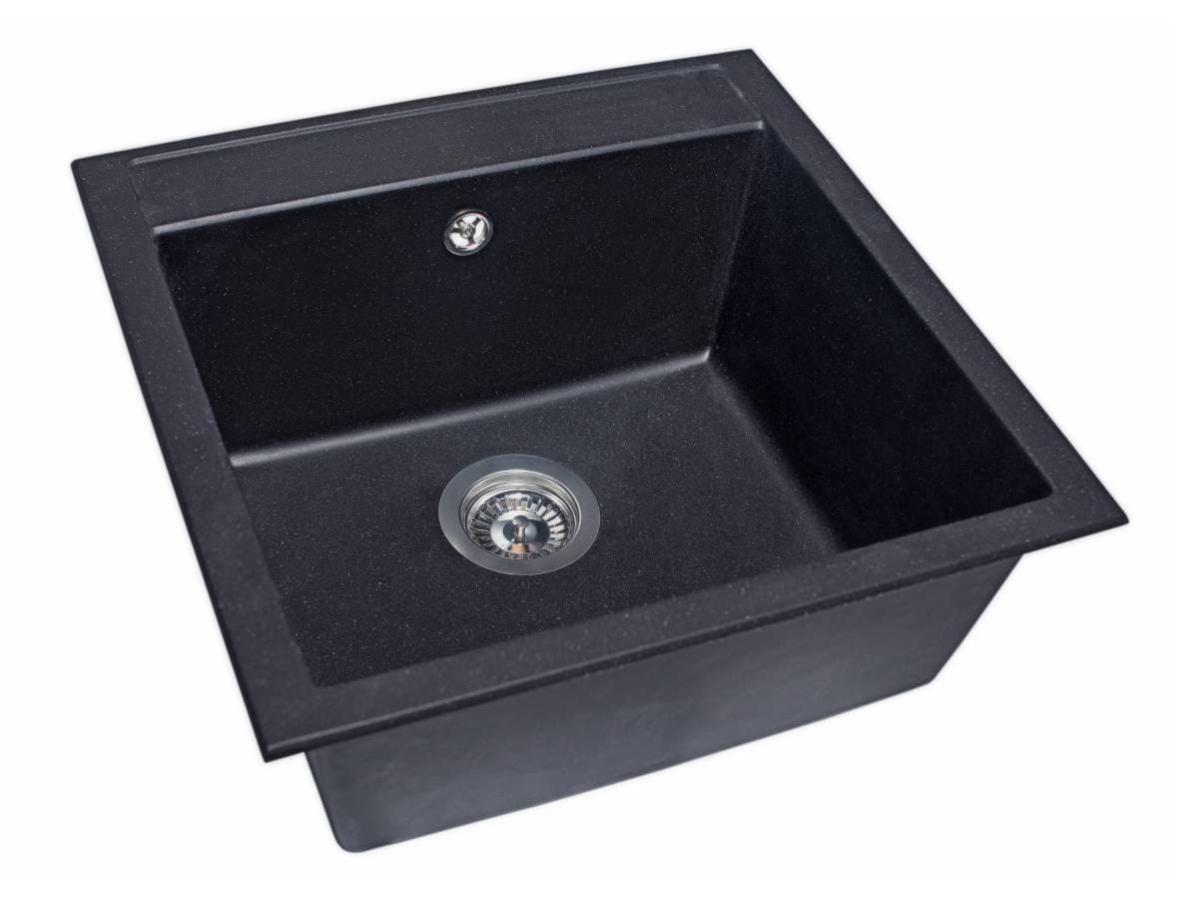 Kitchen sink BODRUM 510 black shine