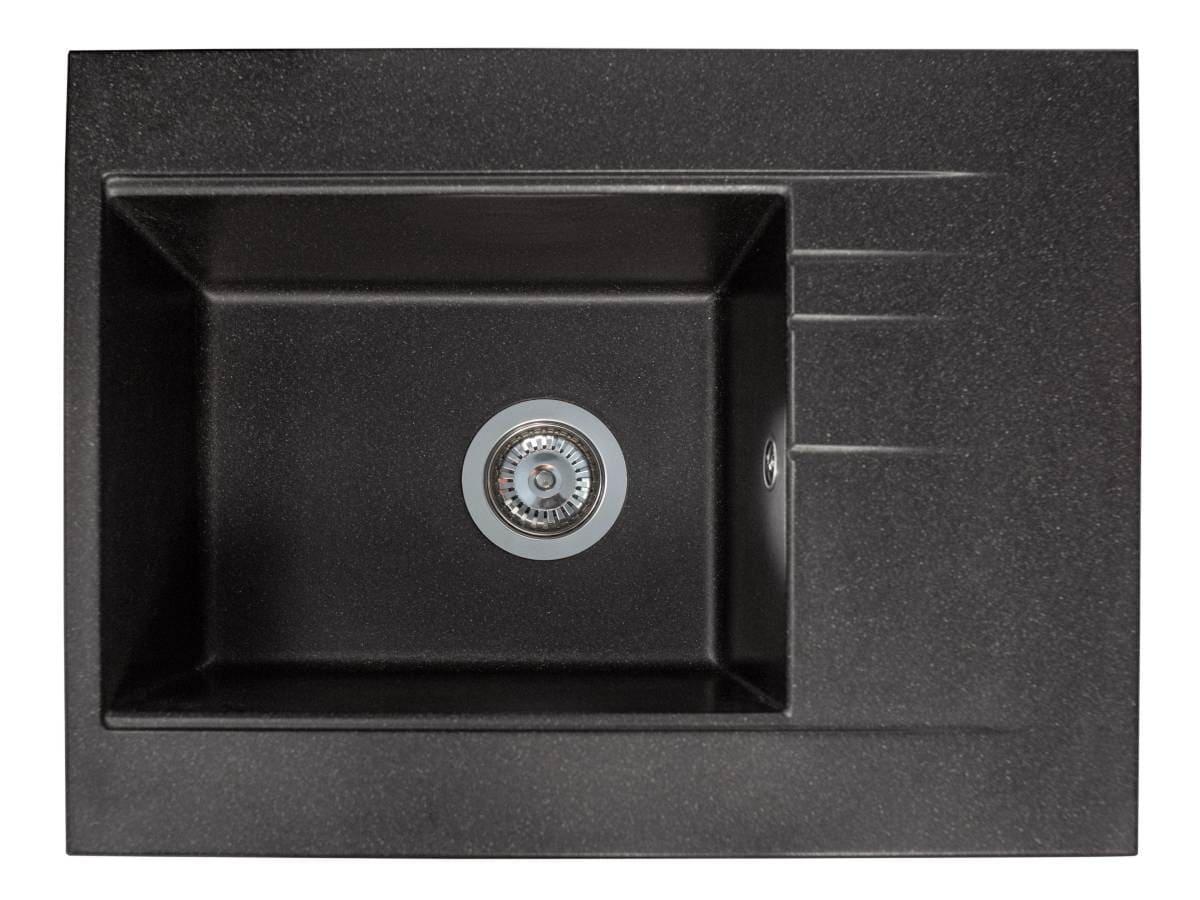 Kitchen sink BODRUM 650 black shine