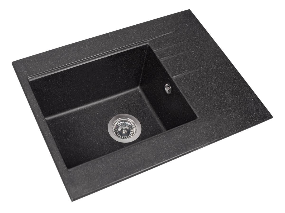 Kitchen sink BODRUM 650 black shine