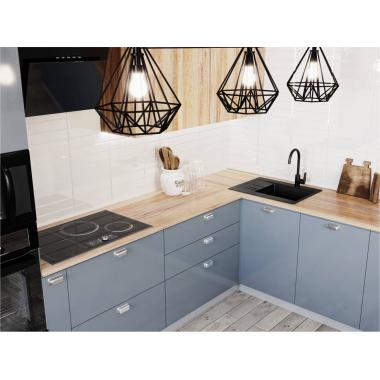 Kitchen sink BODRUM 650 black shine