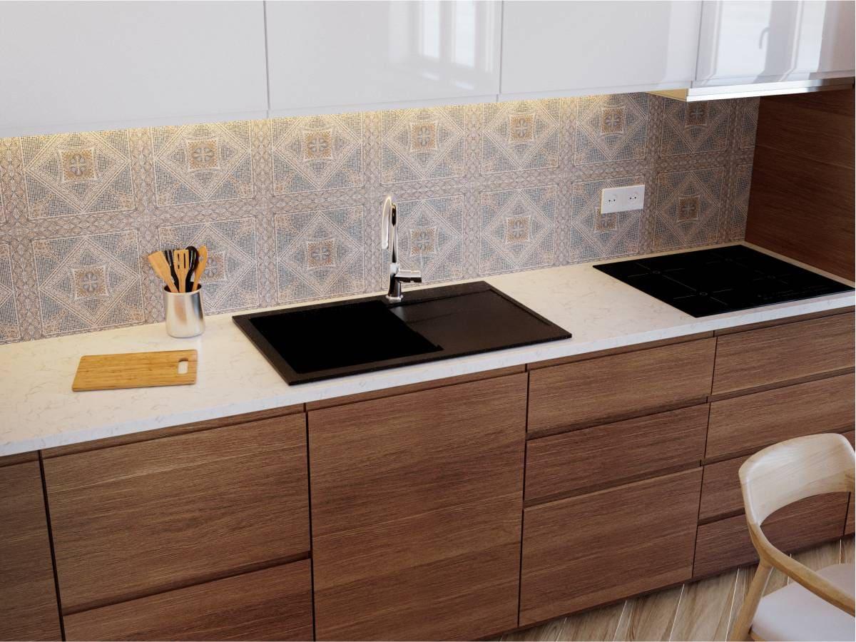 Kitchen sink CONNECTICUT black shine