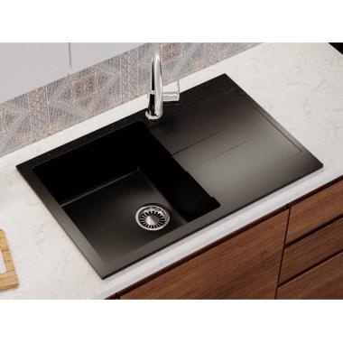Kitchen sink CONNECTICUT black shine