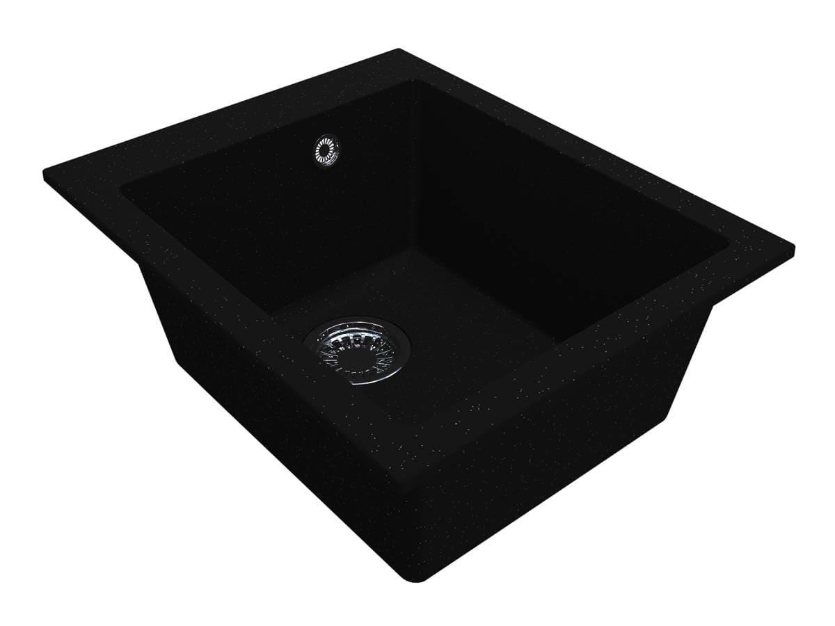 Kitchen sink HANOI 410 black shine