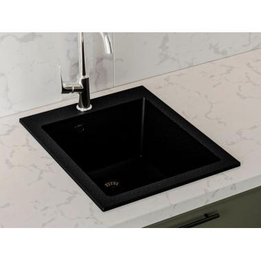 Kitchen sink HANOI 410 black shine