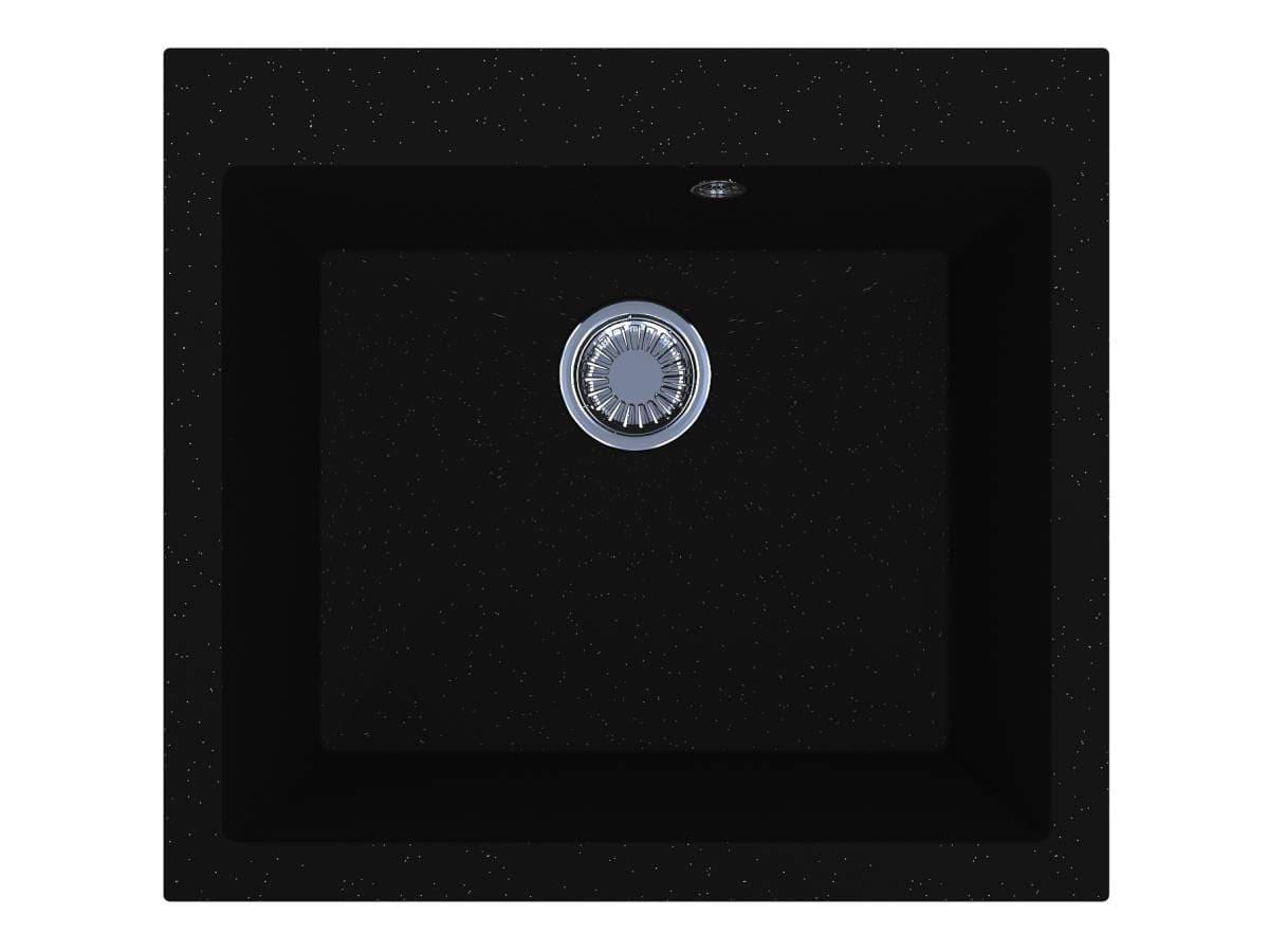Kitchen sink HANOI 560 black shine
