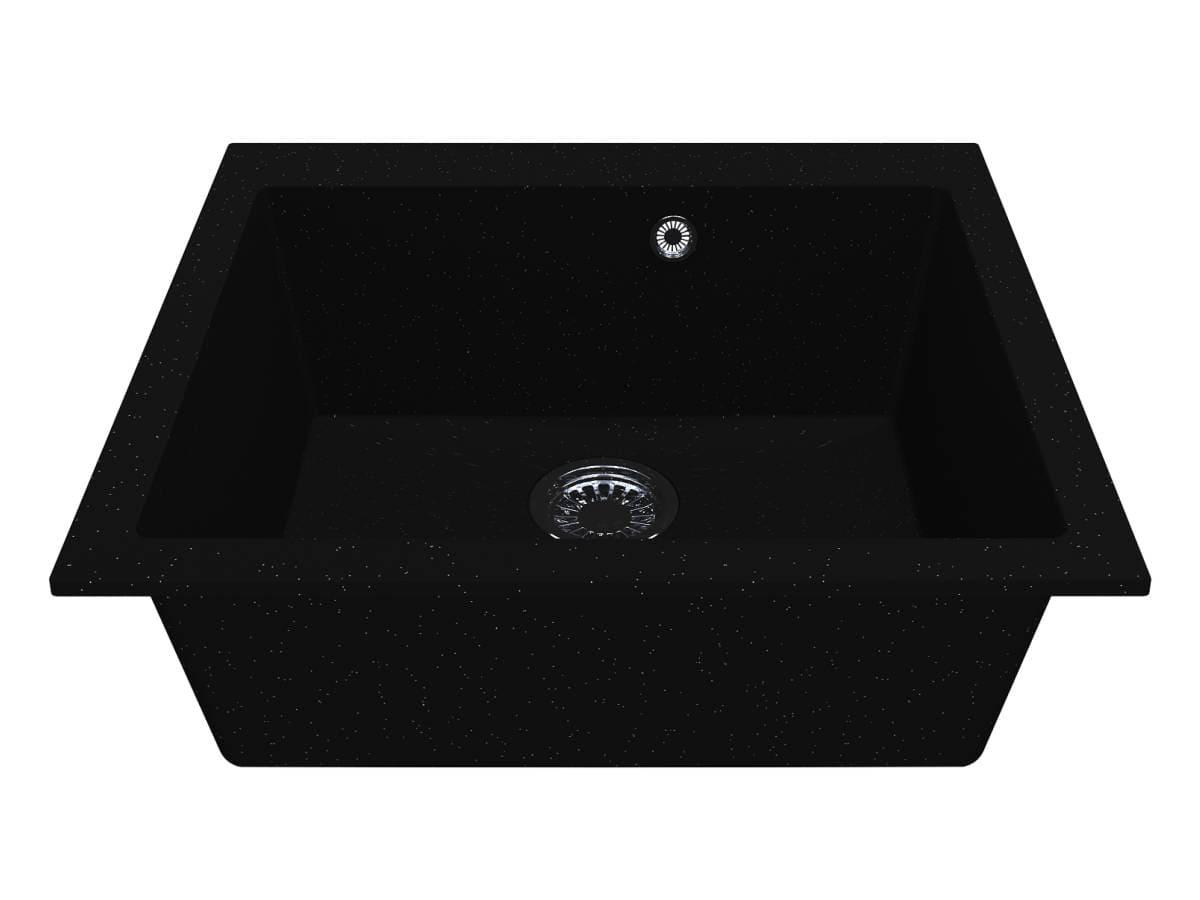 Kitchen sink HANOI 560 black shine