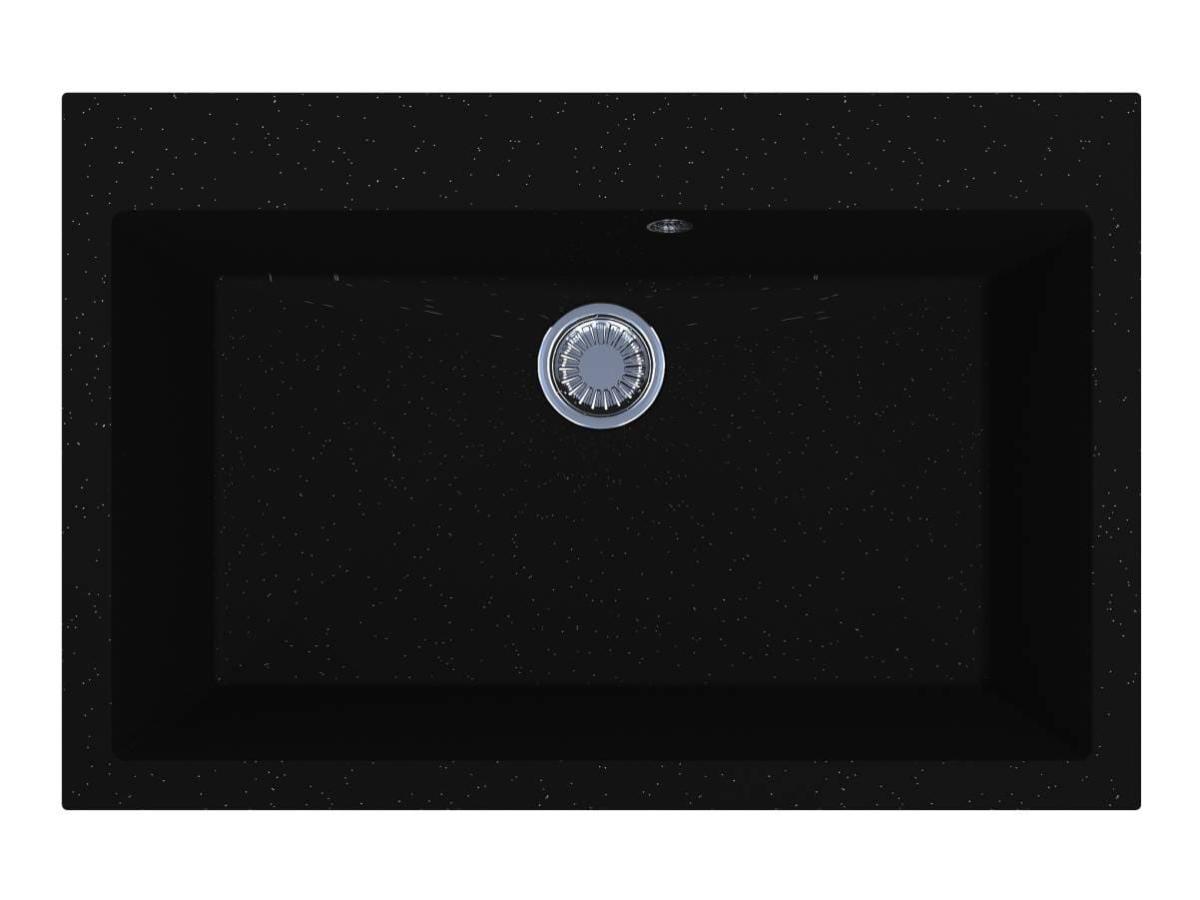 Kitchen sink HANOI 760 black shine