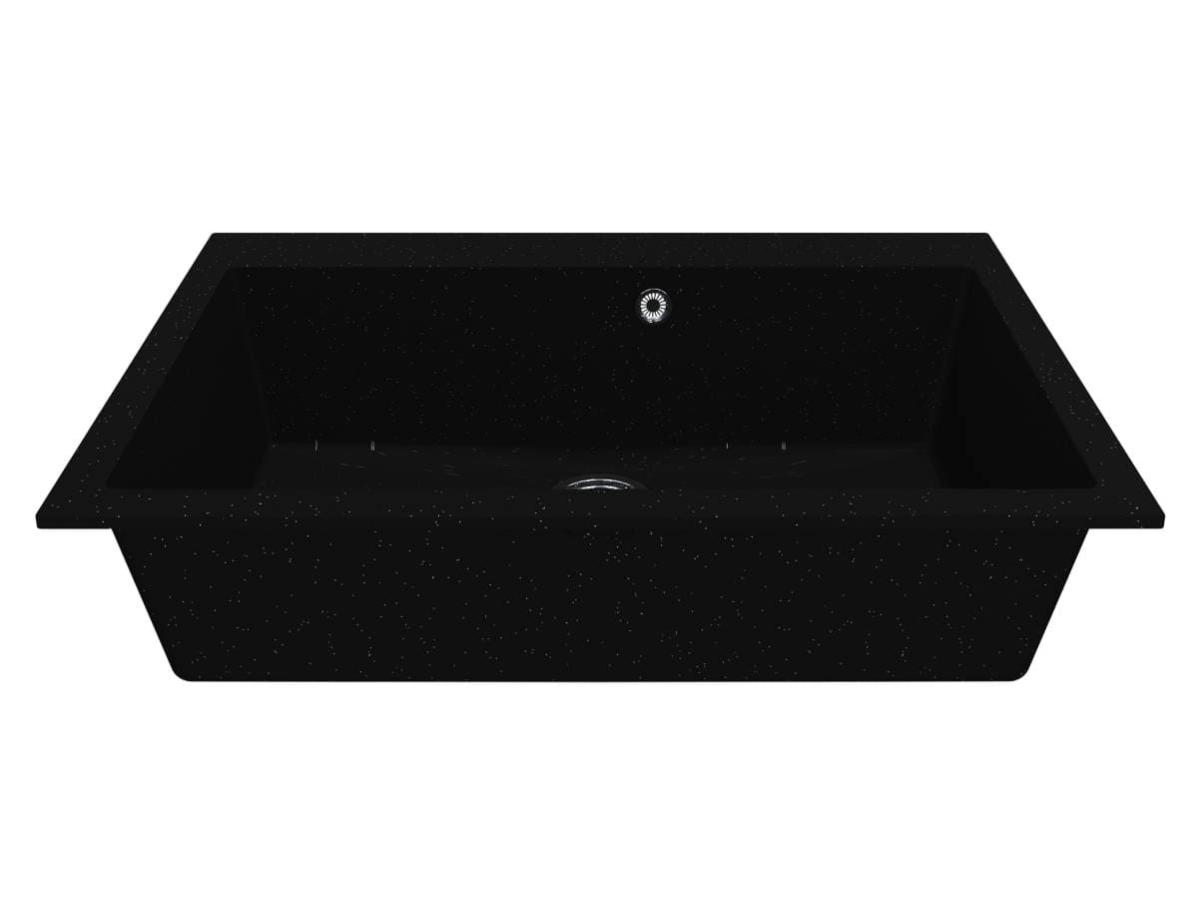 Kitchen sink HANOI 760 black shine