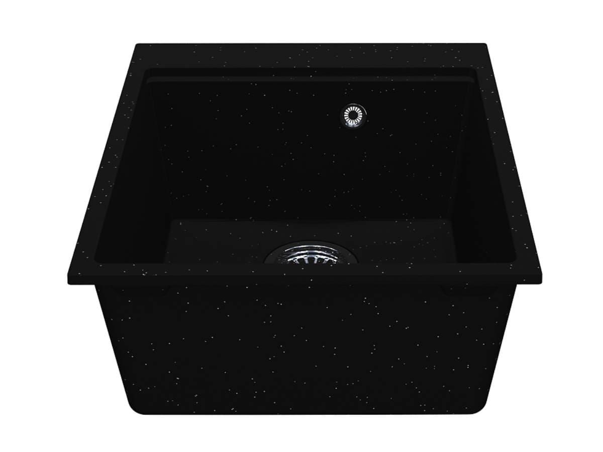Kitchen sink LAGOON 420 black shine