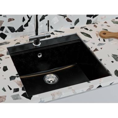 Kitchen sink LAGOON 540 black shine