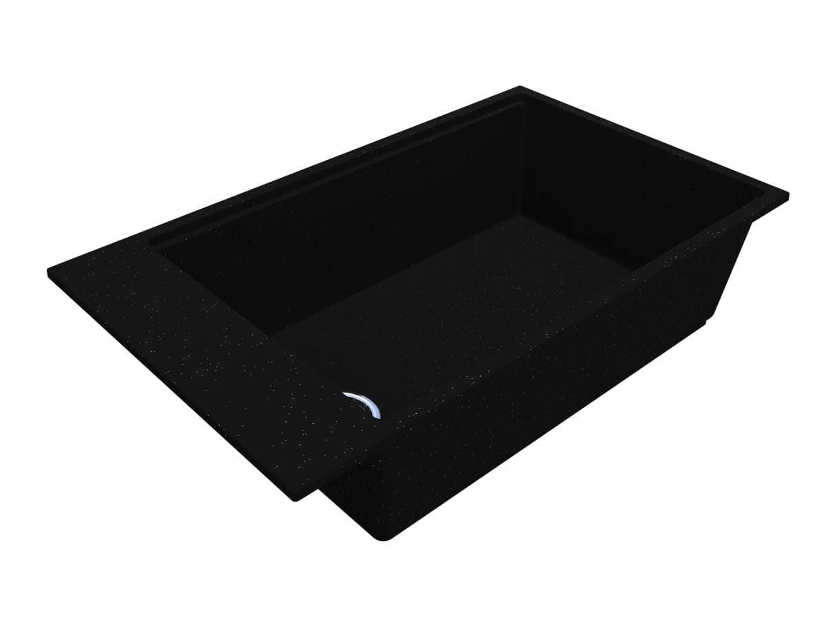 Kitchen sink LAGOON 760 black shine