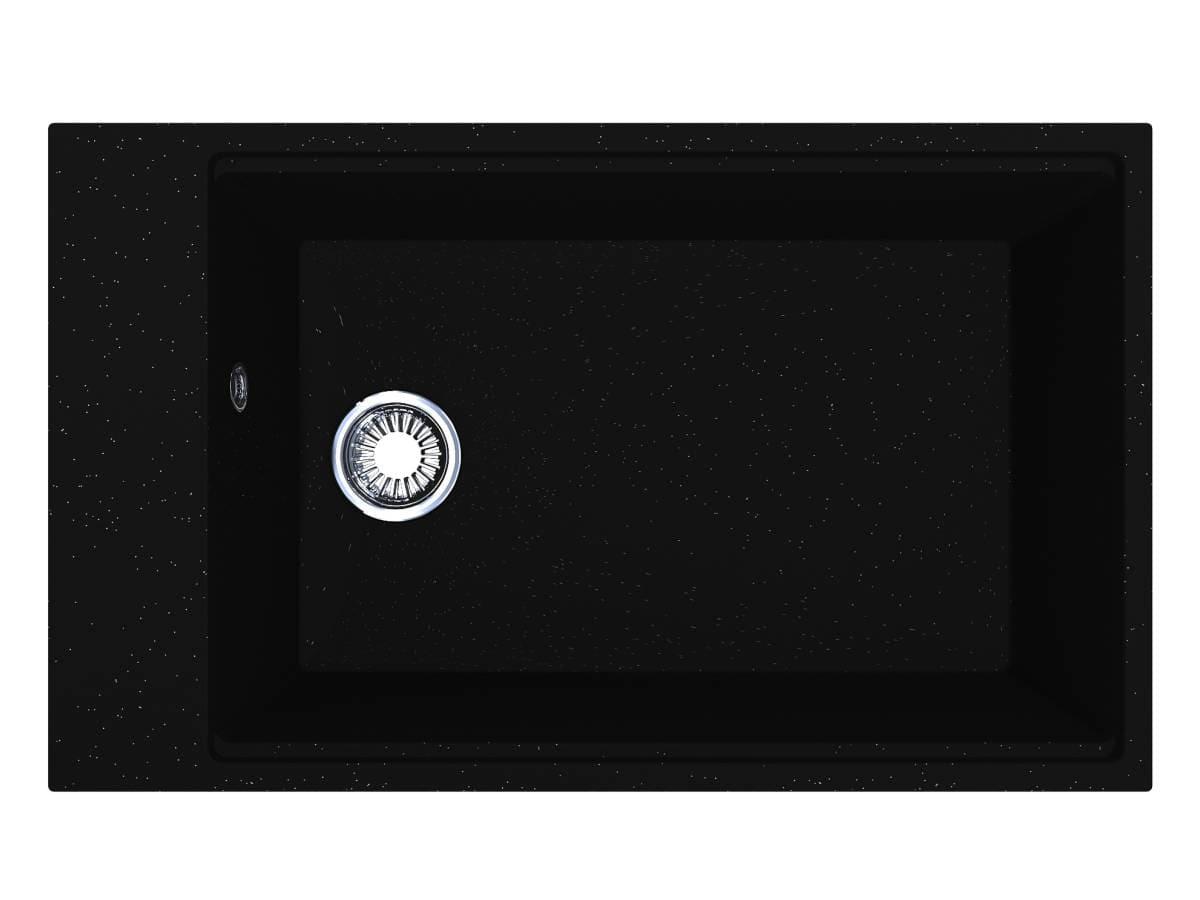 Kitchen sink LAGOON 760 black shine