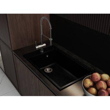 Kitchen sink LAGOON 760 black shine
