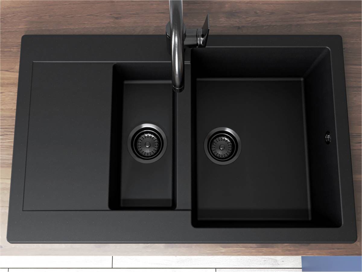Kitchen sink LAPAS black shine