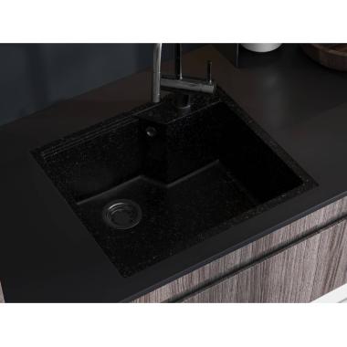 Kitchen sink LISA black shine