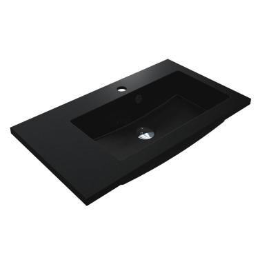 Washbasin BARCELONA 700 R MIRASTONE BLACK SHINE