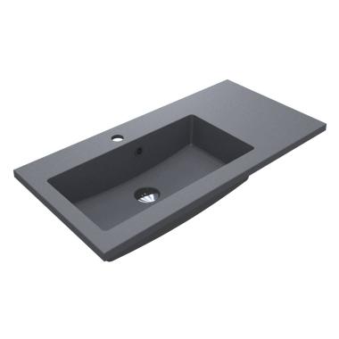 Washbasin BARCELONA 800 L MIRASTONE GRAY