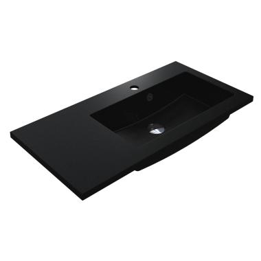 Washbasin BARCELONA 800 R MIRASTONE BLACK SHINE