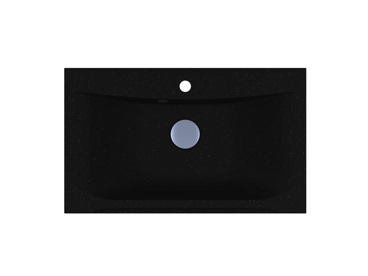 Washbasin BERLIN MIRASTONE BLACK SHINE