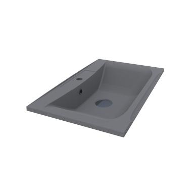 Washbasin BERLIN MIRASTONE GRAY