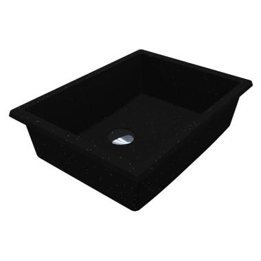 Washbasin BOGOTA 405 MIRASTONE BLACK SHINE