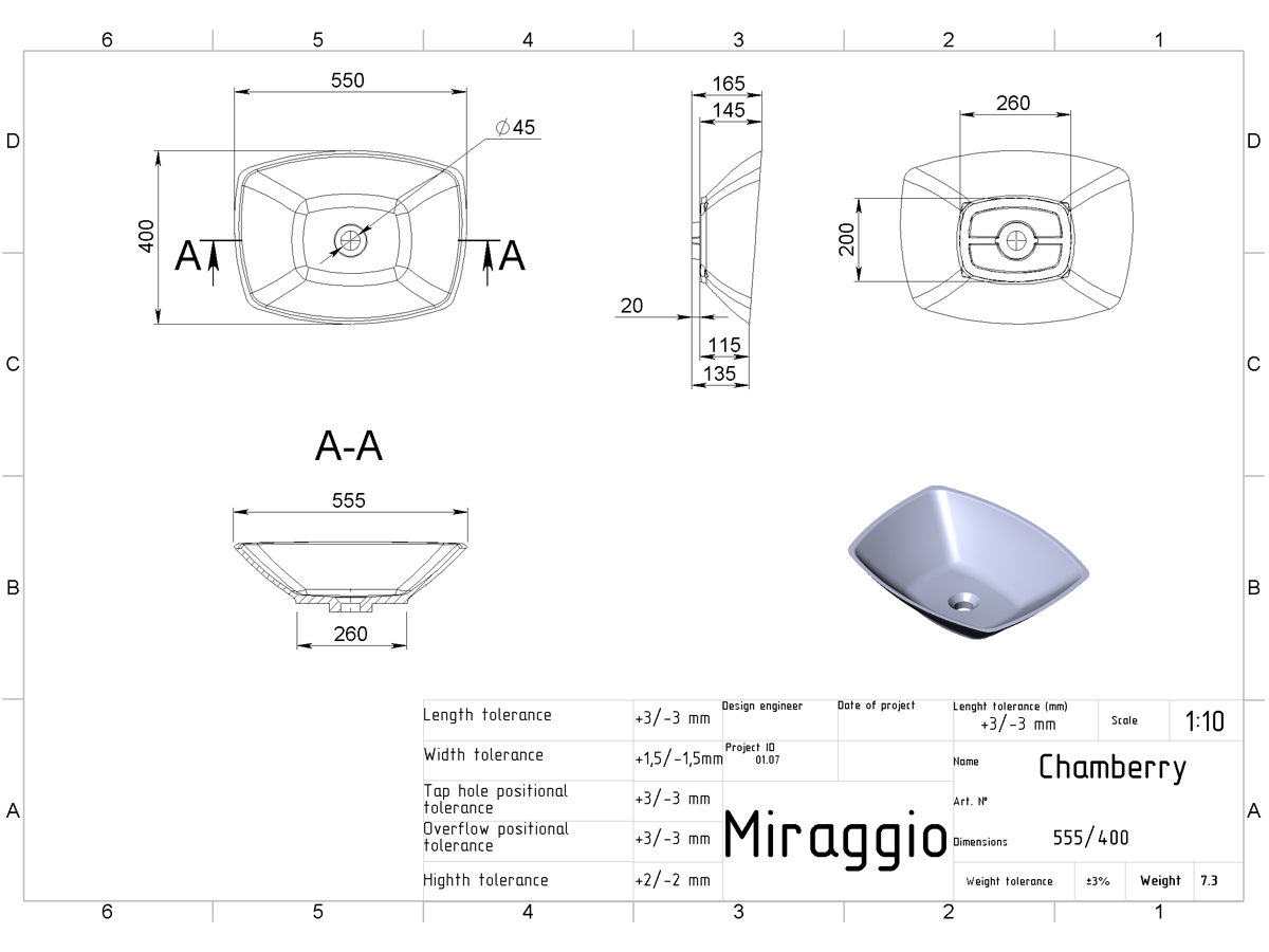 Washbasin CHAMBERY