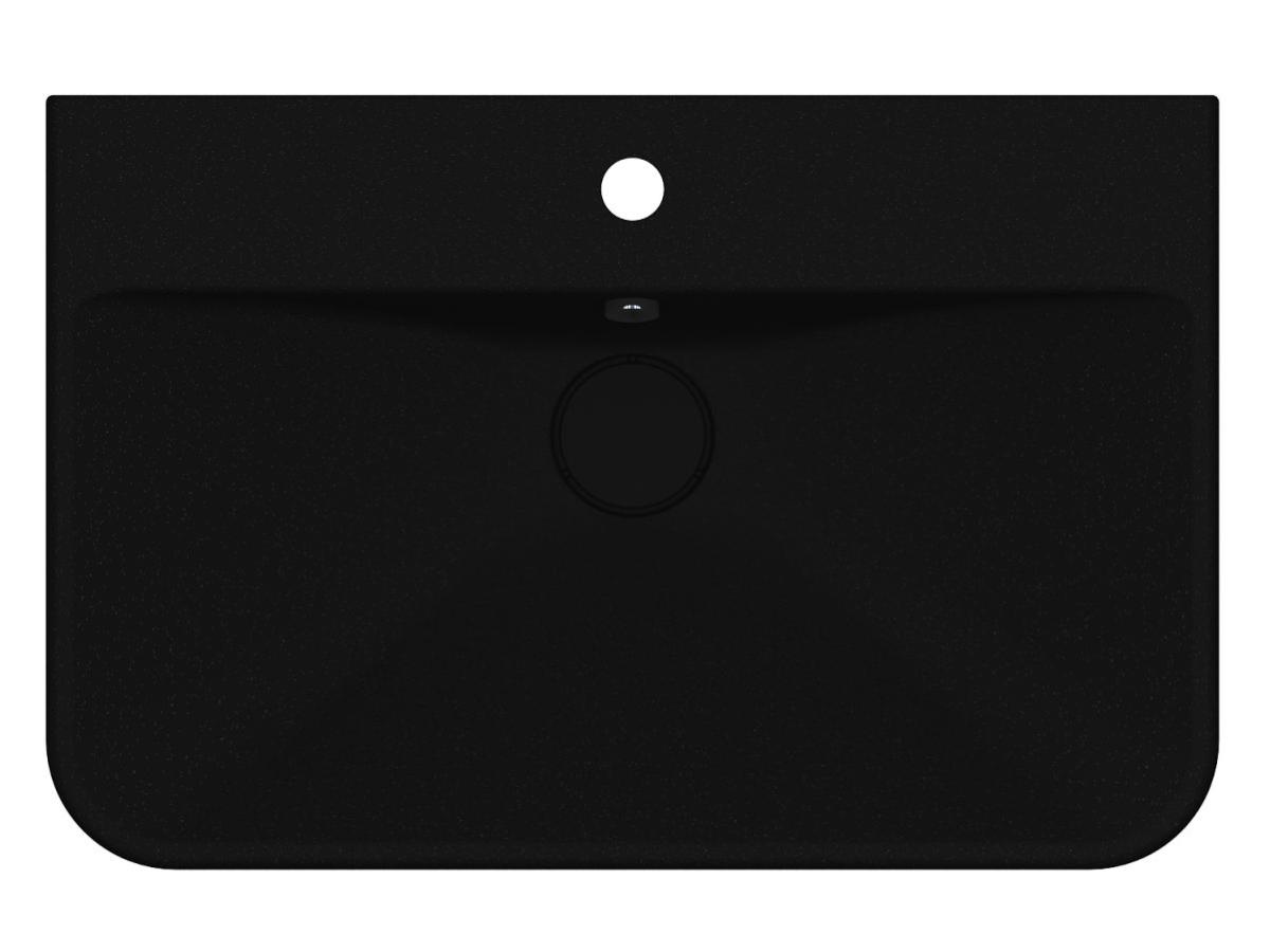 Washbasin CHAMONIX MIRASTONE BLACK SHINE