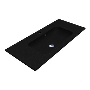 Washbasin DELLA 1000 MIRASTONE BLACK SHINE