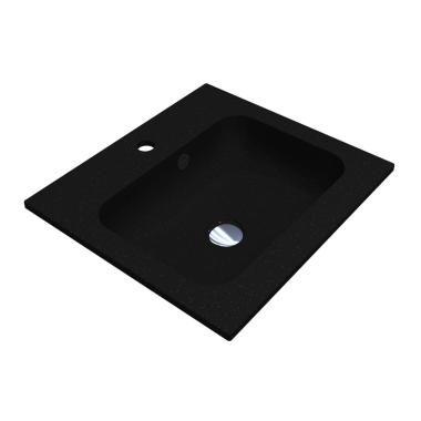 Washbasin DELLA 500 MIRASTONE BLACK SHINE