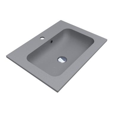 Washbasin DELLA 600 MIRASTONE GRAY