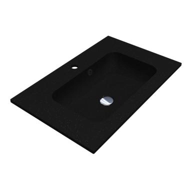 Washbasin DELLA 700 MIRASTONE BLACK SHINE
