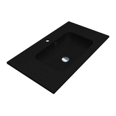 Washbasin DELLA 800 MIRASTONE BLACK SHINE