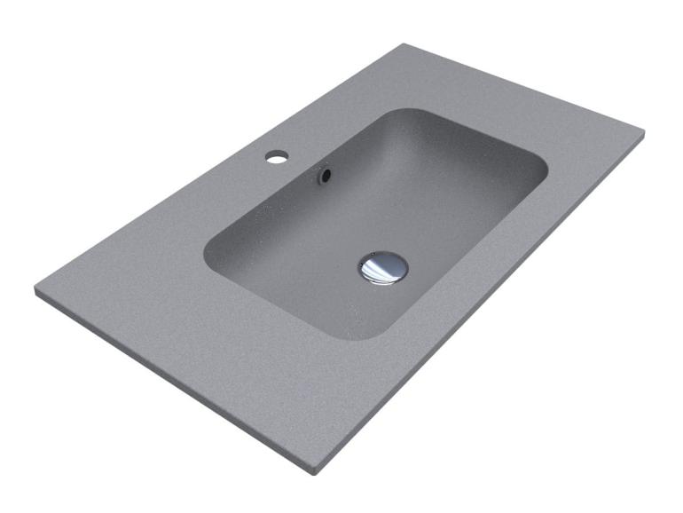 Washbasin DELLA 800 MIRASTONE GRAY