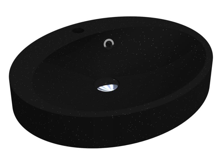 Washbasin DEVON MIRASTONE BLACK SHINE