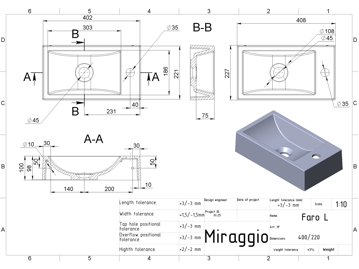 Washbasin FARO L