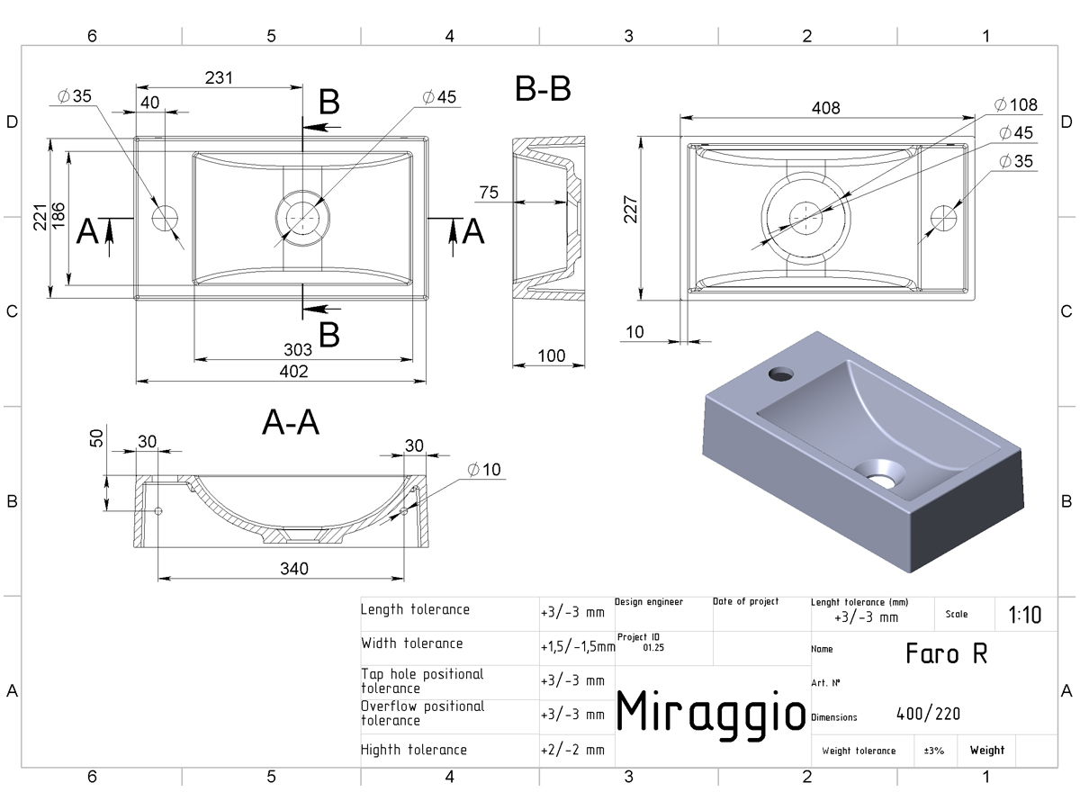 Washbasin FARO R