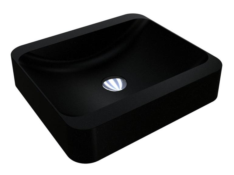 Washbasin GENEVA MIRASTONE BLACK SHINE