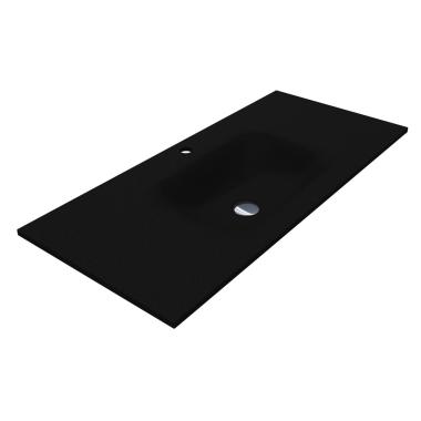 Washbasin JESSEL 1000 MIRASTONE BLACK SHINE