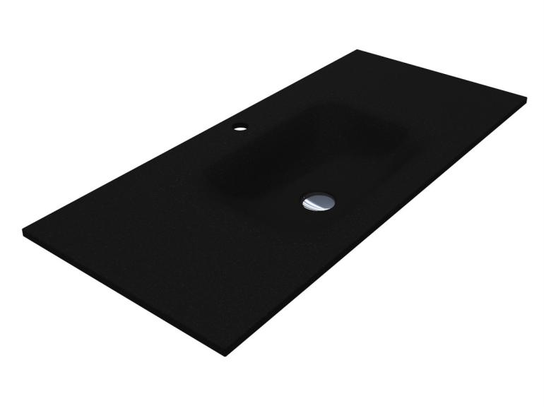 Washbasin JESSEL 1000 MIRASTONE BLACK SHINE