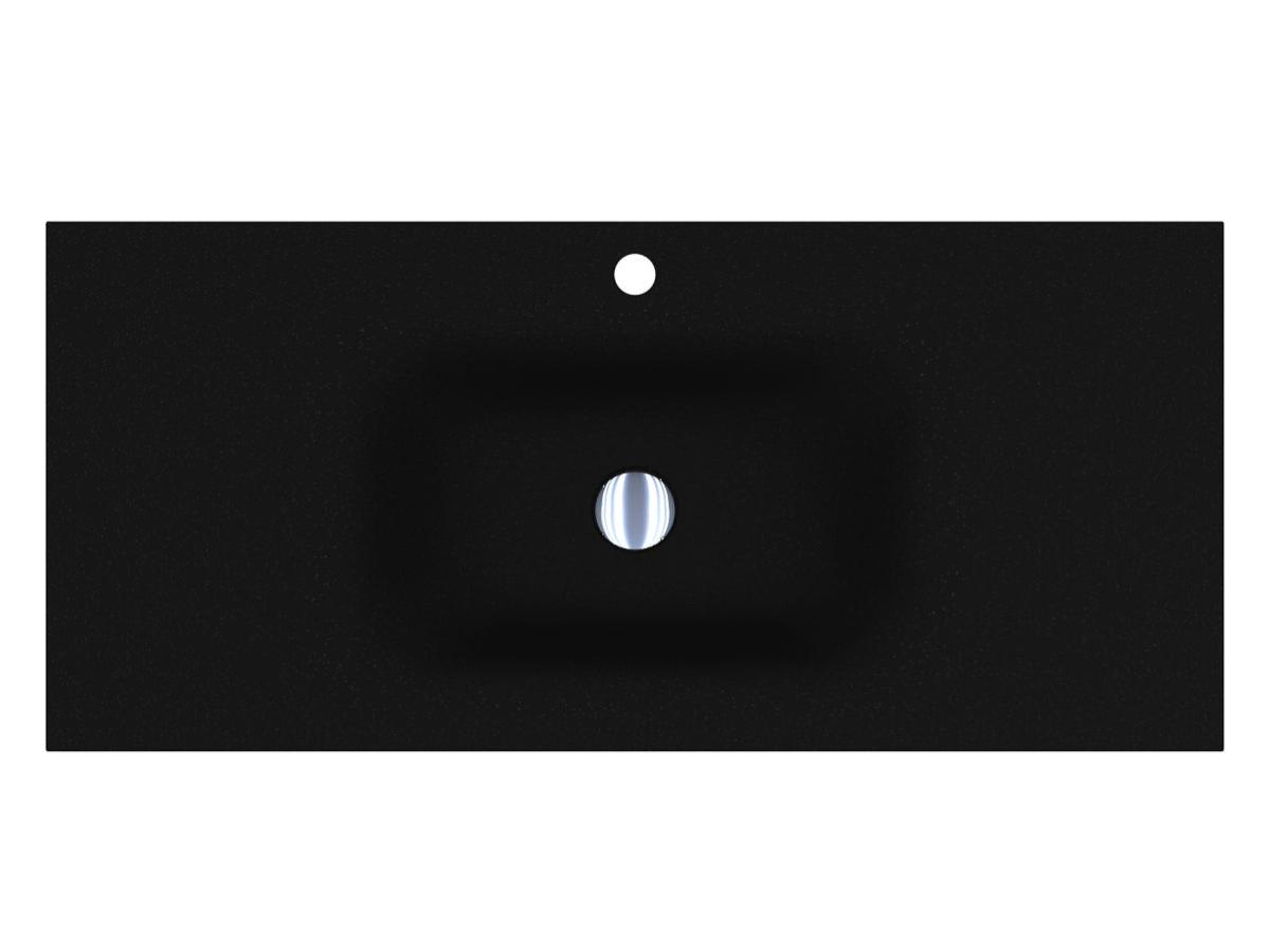 Washbasin JESSEL 1000 MIRASTONE BLACK SHINE