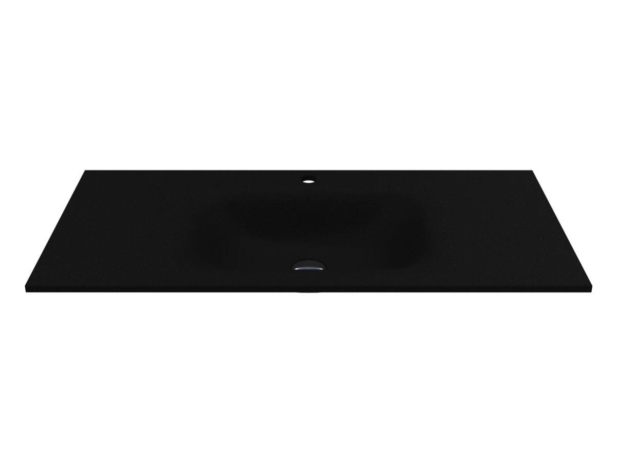 Washbasin JESSEL 1000 MIRASTONE BLACK SHINE