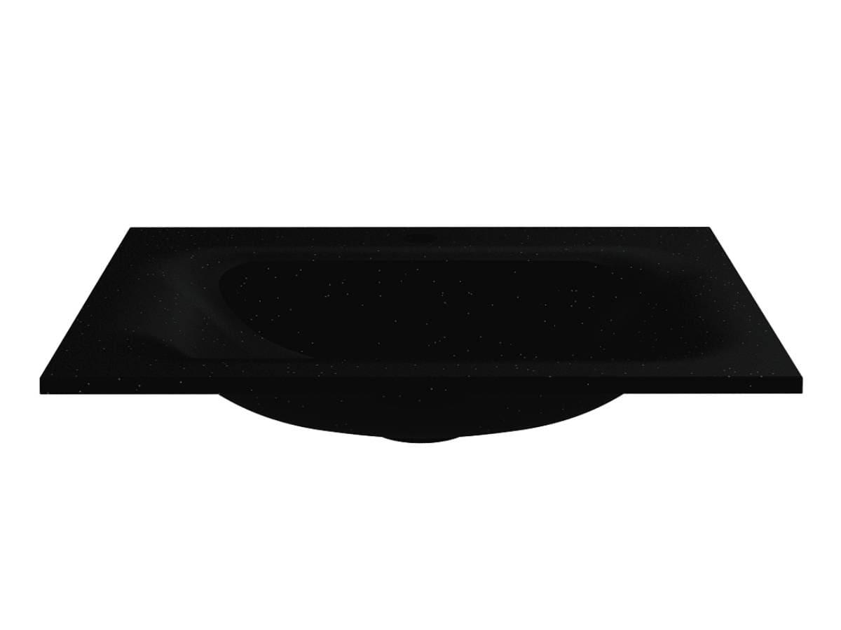 Washbasin JESSEL 600 MIRASTONE BLACK SHINE