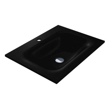 Washbasin JESSEL 600 MIRASTONE BLACK SHINE